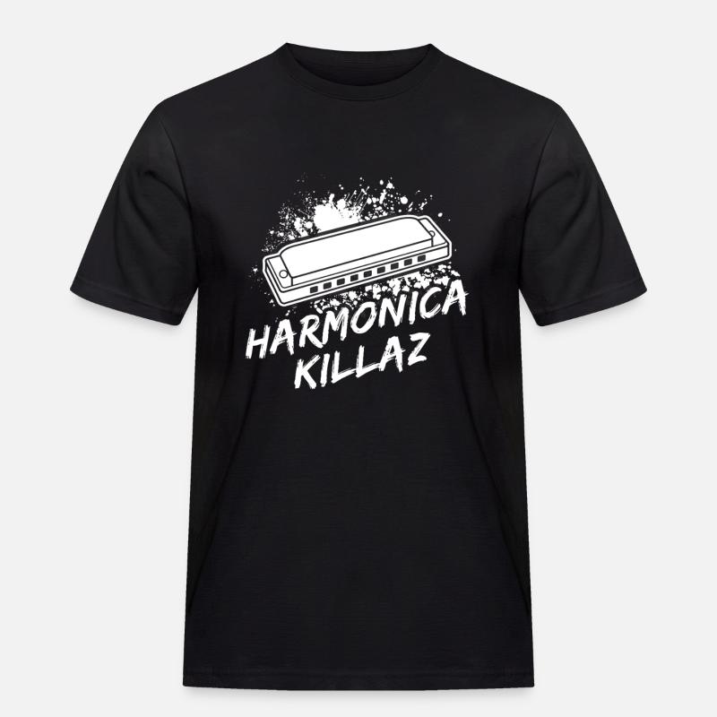 Harmonica Musican Killaz Harmonica - Men's Workwear T-Shirt - black