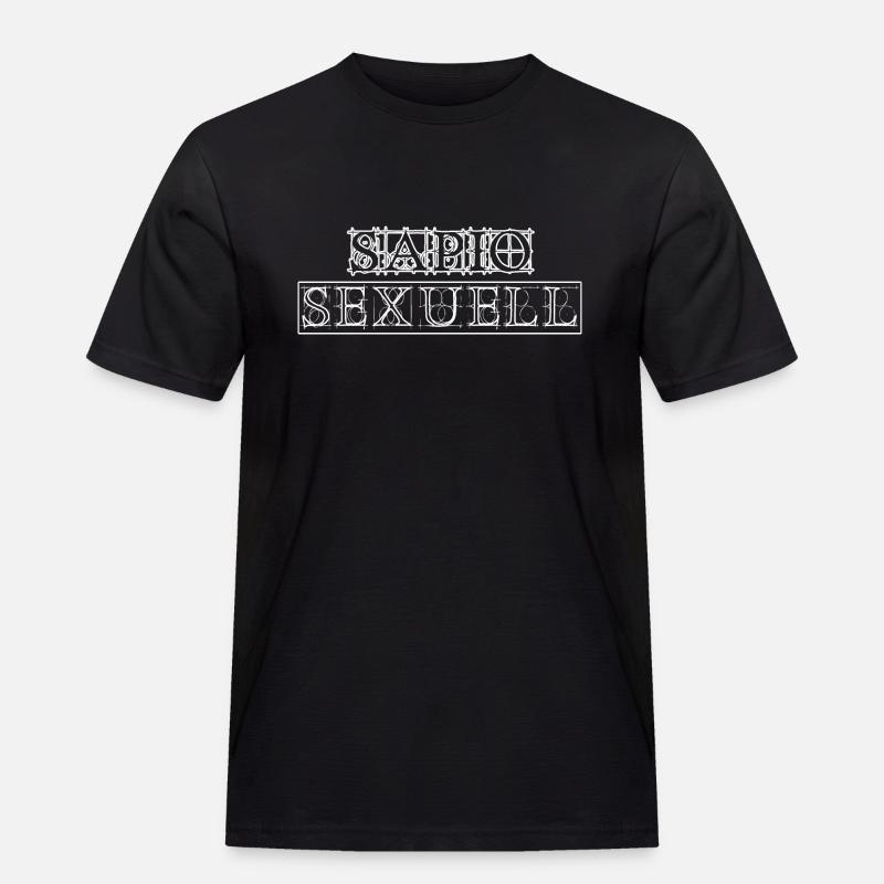 Sapiosexuell - Männer Workwear T-Shirt - Schwarz