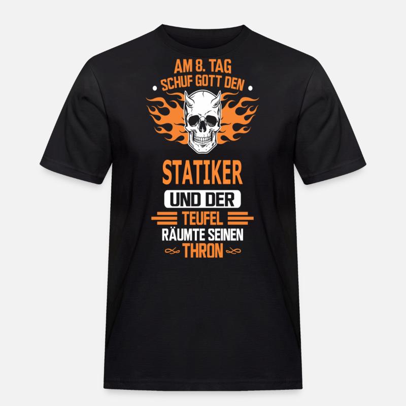 STATIKER - Männer Workwear T-Shirt - Schwarz