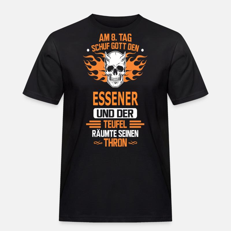 ESSENER - Männer Workwear T-Shirt - Schwarz