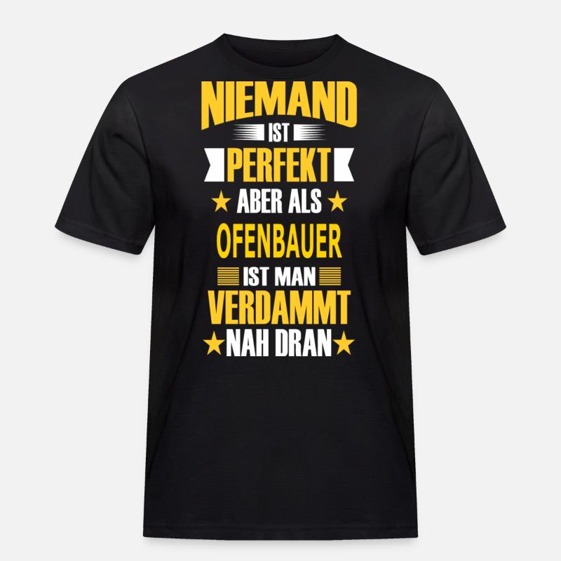 OFENBAUER - Männer Workwear T-Shirt - Schwarz