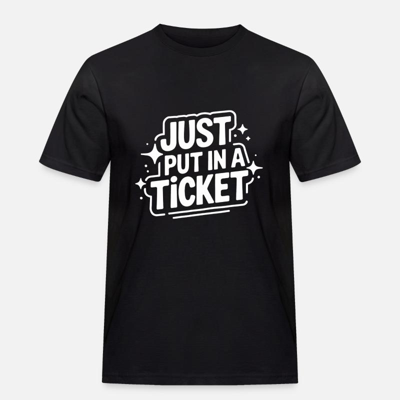Technischer Support Computerfreak Nerd - Männer Workwear T-Shirt - Schwarz
