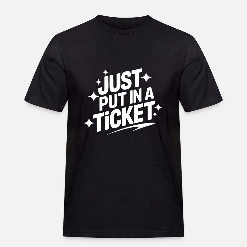 Technischer Support Computerfreak Nerd - Männer Workwear T-Shirt - Schwarz