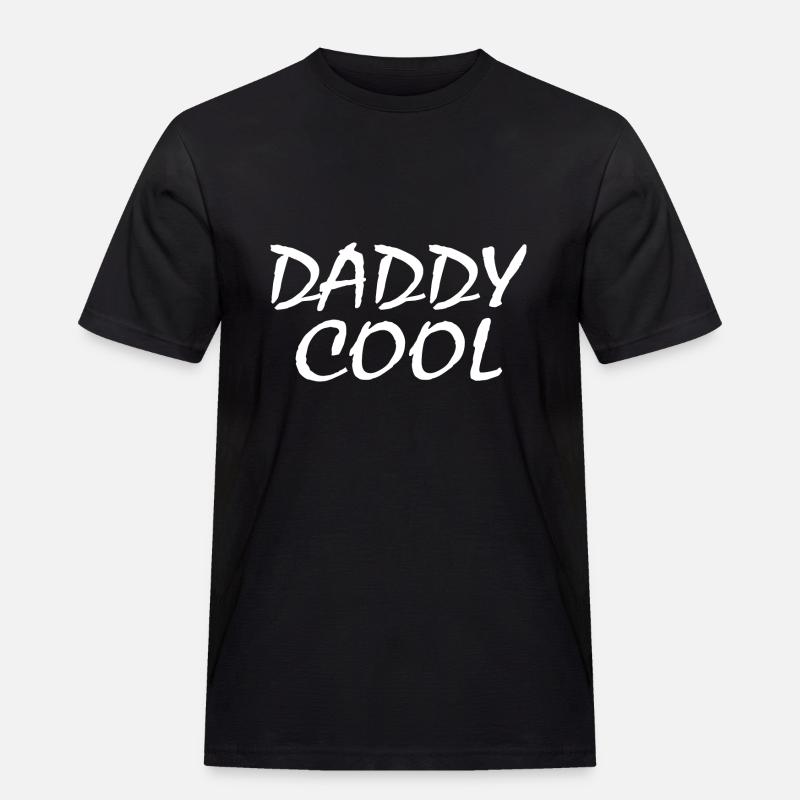 Daddy cool - Männer Workwear T-Shirt - Schwarz