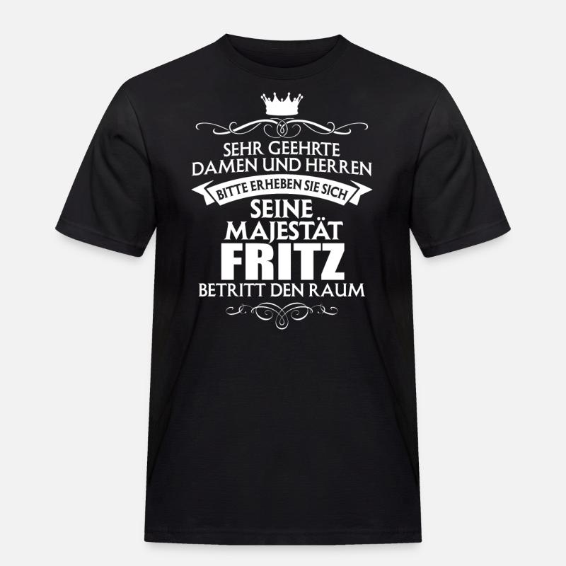 FRITZ - Majestät - Männer Workwear T-Shirt - Schwarz