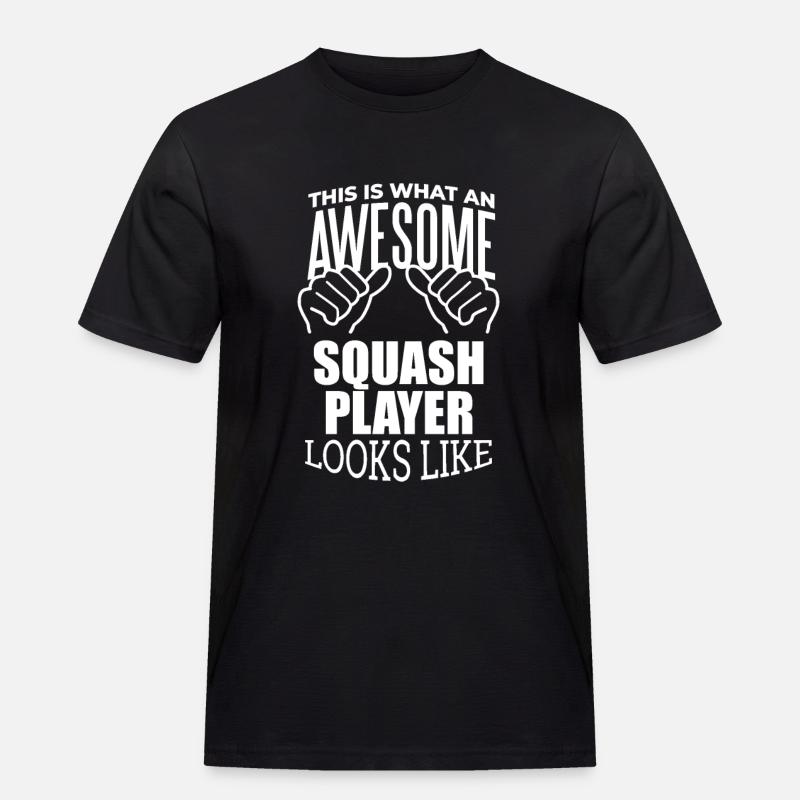 quetschen - Männer Workwear T-Shirt - Schwarz