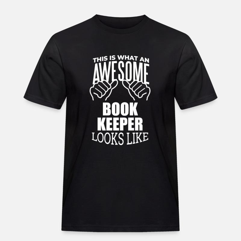 Buchhalter - Männer Workwear T-Shirt - Schwarz