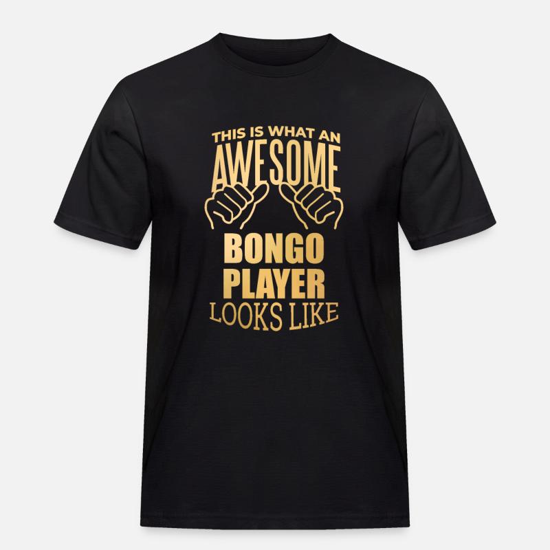 Bongo - Männer Workwear T-Shirt - Schwarz
