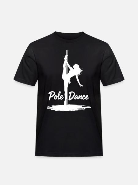 Pole Dance Silhouette – Aesthetic Art - Men's Workwear T-Shirt - black