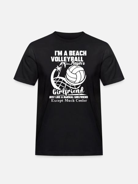 Beach Volleyball Girlfriend Cooler - Men's Workwear T-Shirt - black