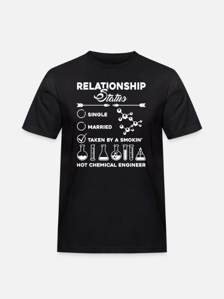Chemical Technician Relationship Status - Men's Workwear T-Shirt - black