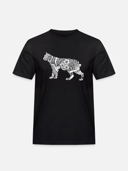 Bobcat Bobcat Floral Pattern - Men's Workwear T-Shirt - black
