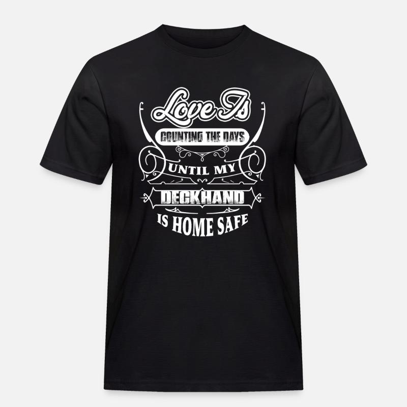 Deckhand Love My Deckhand - Men's Workwear T-Shirt - black