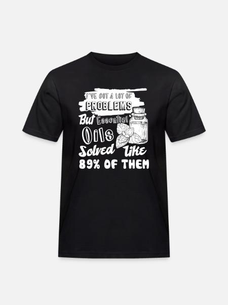 Essential Oil Funny Essential - Men's Workwear T-Shirt - black