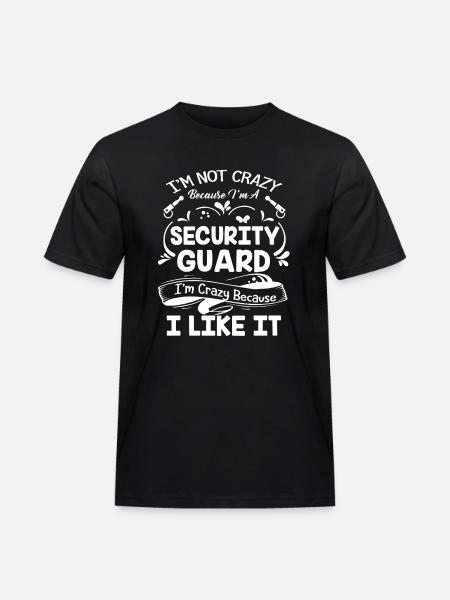 Security Guard Crazy Security Guard - Men's Workwear T-Shirt - black