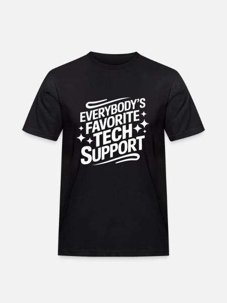 Technical Support Computer - Men's Workwear T-Shirt - black