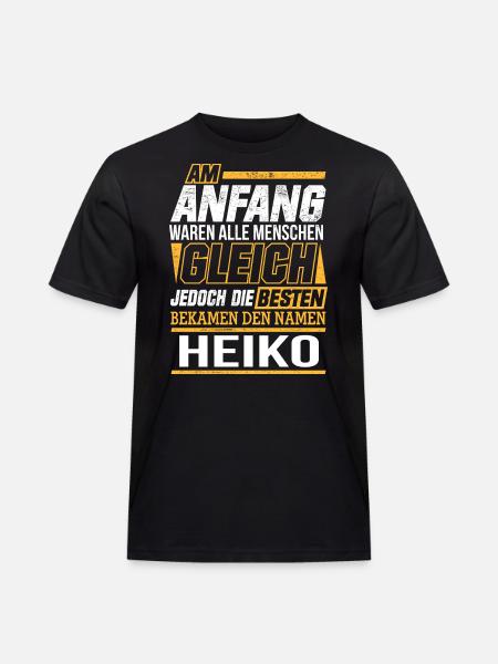 HEIKO - Die Besten - Männer Workwear T-Shirt - Schwarz