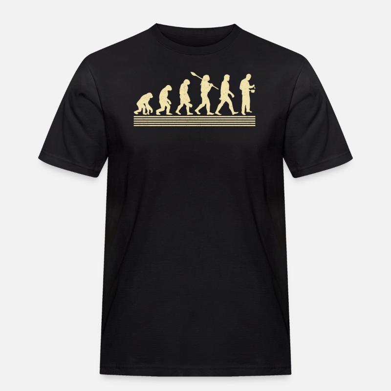 Cooking evolution - Men's Workwear T-Shirt - black