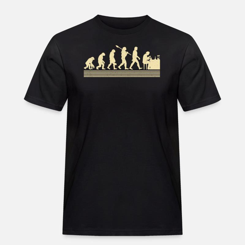 Chemist evolution - Men's Workwear T-Shirt - black