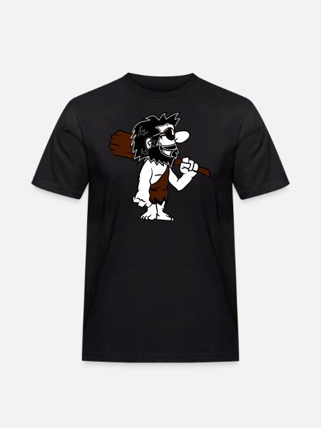 Caveman funny comic sunglasses - Men's Workwear T-Shirt - black