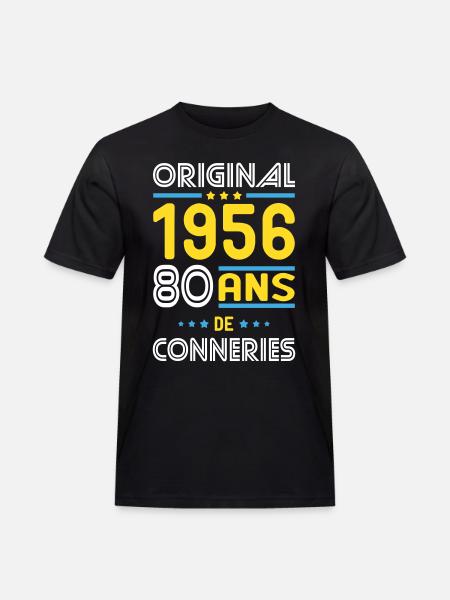 Original – 1956 – 70 years of - Men's Workwear T-Shirt - black