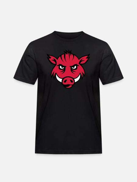 boar face 3c - Men's Workwear T-Shirt - black