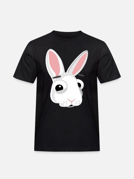 Bunny Head Bunny Funny - Men's Workwear T-Shirt - black