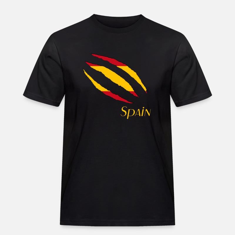Spain Spanien Espana - Männer Workwear T-Shirt - Schwarz