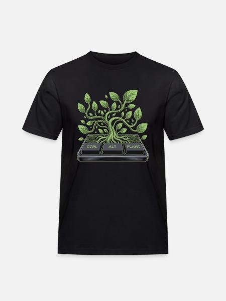 ctrl alt plant garden design - Men's Workwear T-Shirt - black