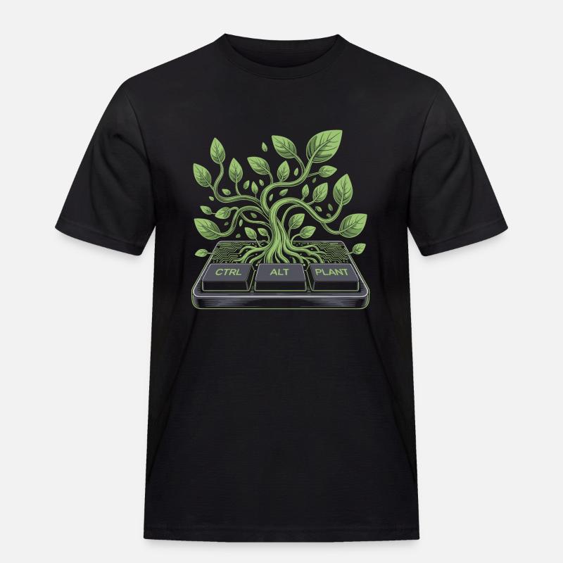 ctrl alt plant garden design - Men's Workwear T-Shirt - black