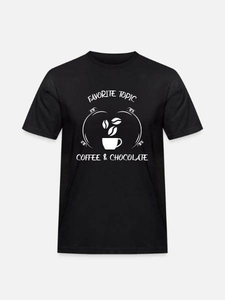 Coffee, espresso, coffee & chocolate - Men's Workwear T-Shirt - black