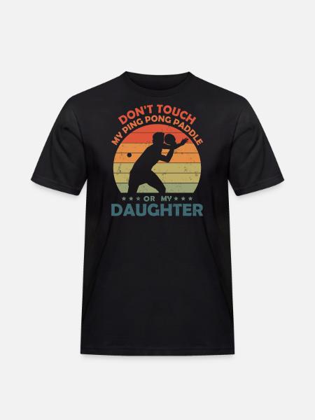 PingPong Player Lustiges Tischtennis Papa - Männer Workwear T-Shirt - Schwarz