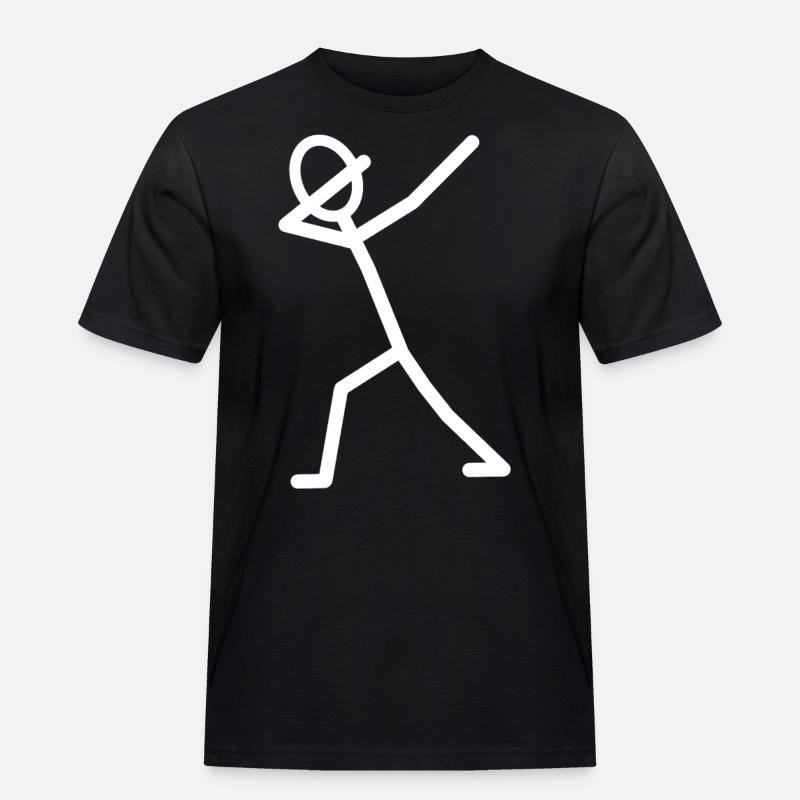 DAB DÄB Jubel Geschenkidee - Männer Workwear T-Shirt - Schwarz