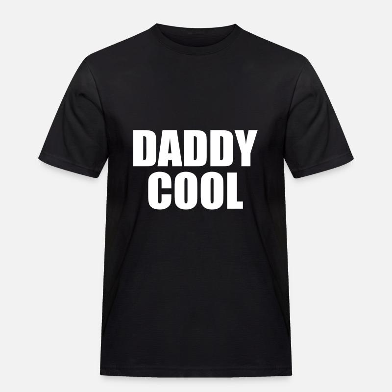 Daddy cool - Männer Workwear T-Shirt - Schwarz