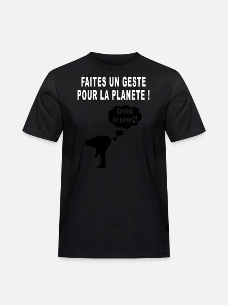 humour écolo - T-shirt Workwear homme - noir
