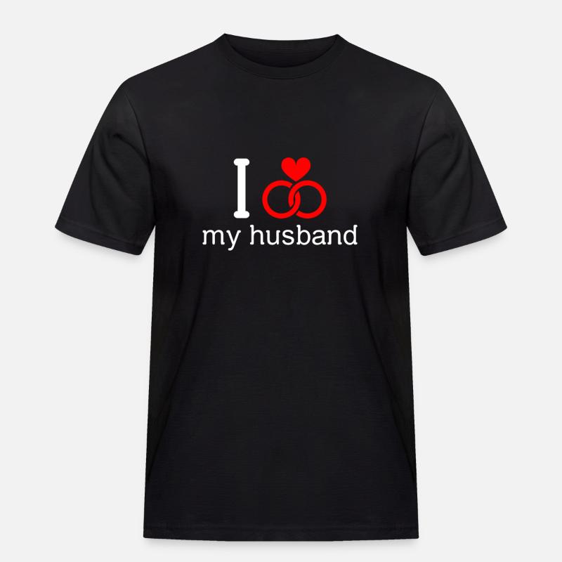 Ehemann - Männer Workwear T-Shirt - Schwarz