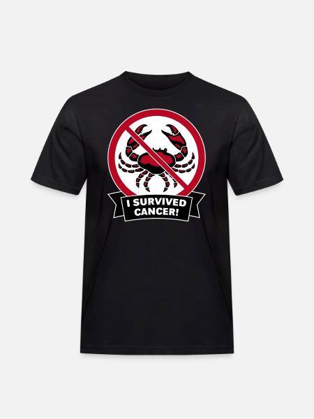 I survived cancer! (3C) - Men's Workwear T-Shirt - black