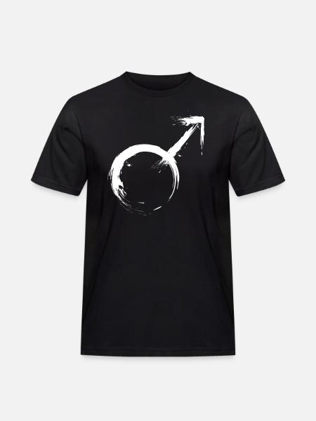 Männliches Geschlechtssymbol Symbol Vektor - Men's Workwear T-Shirt - black