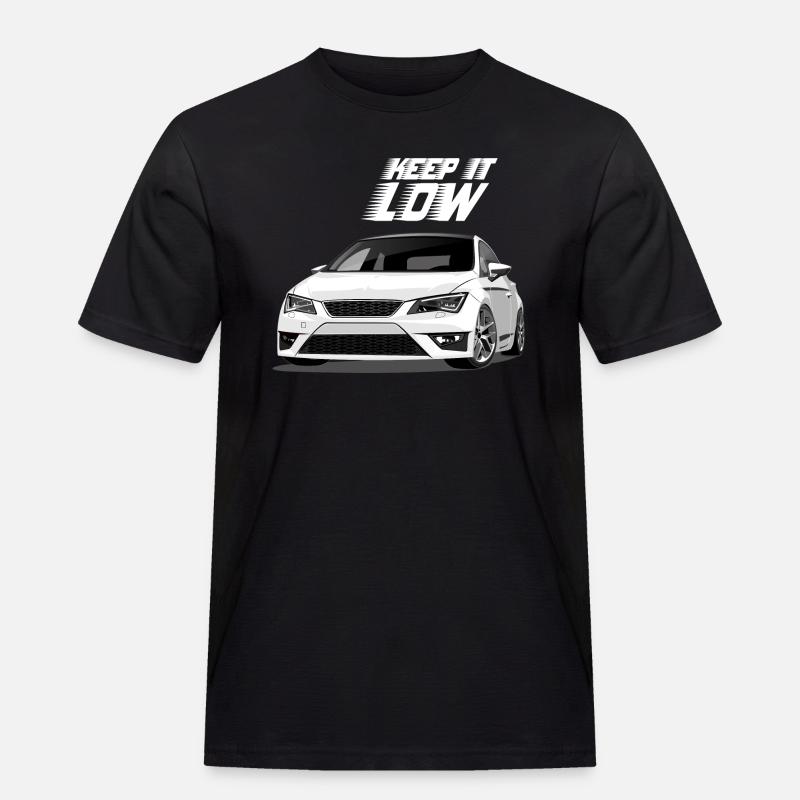 Leon 5F FR Keep it low - Men's Workwear T-Shirt - black