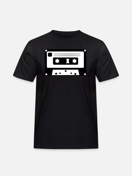 Cassette - Men's Workwear T-Shirt - black