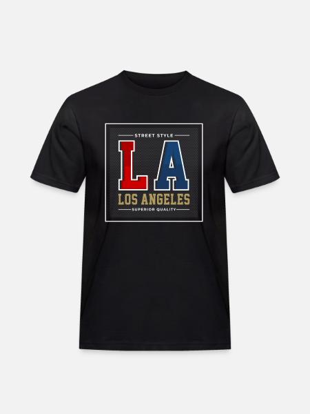 Los Angeles - Men's Workwear T-Shirt - black