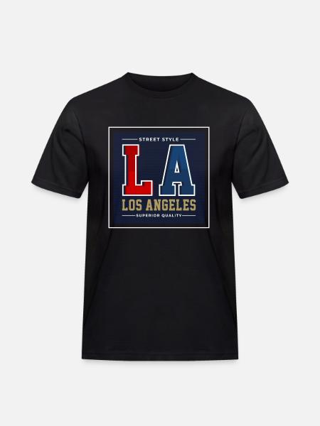 Los Angeles - Men's Workwear T-Shirt - black