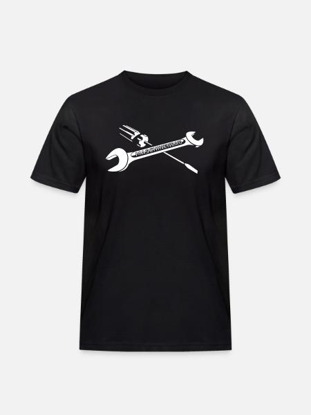 Maschinenbau - Männer Workwear T-Shirt - Schwarz