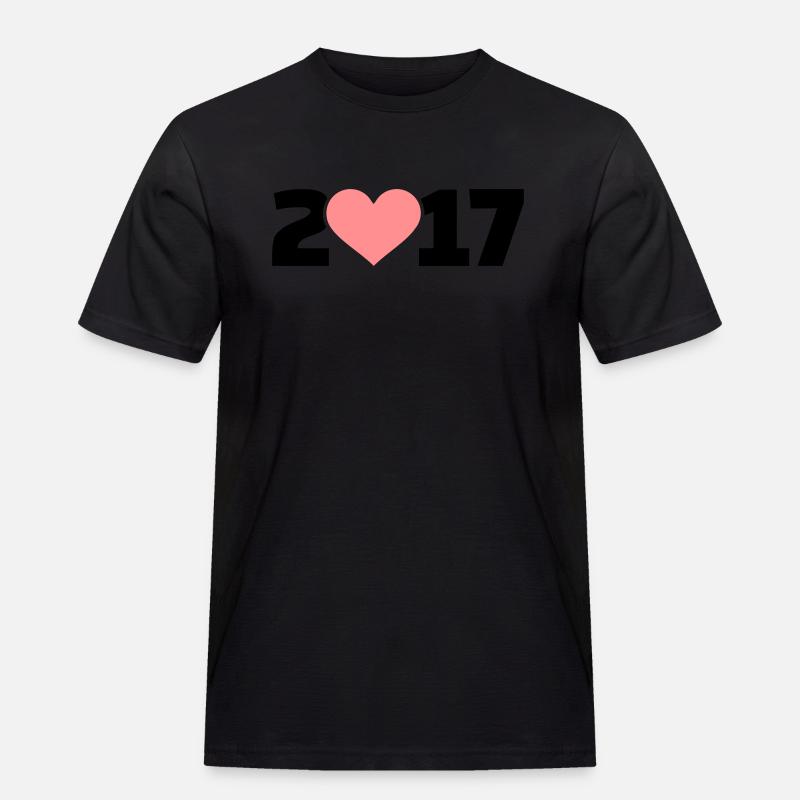 2017 - Männer Workwear T-Shirt - Schwarz