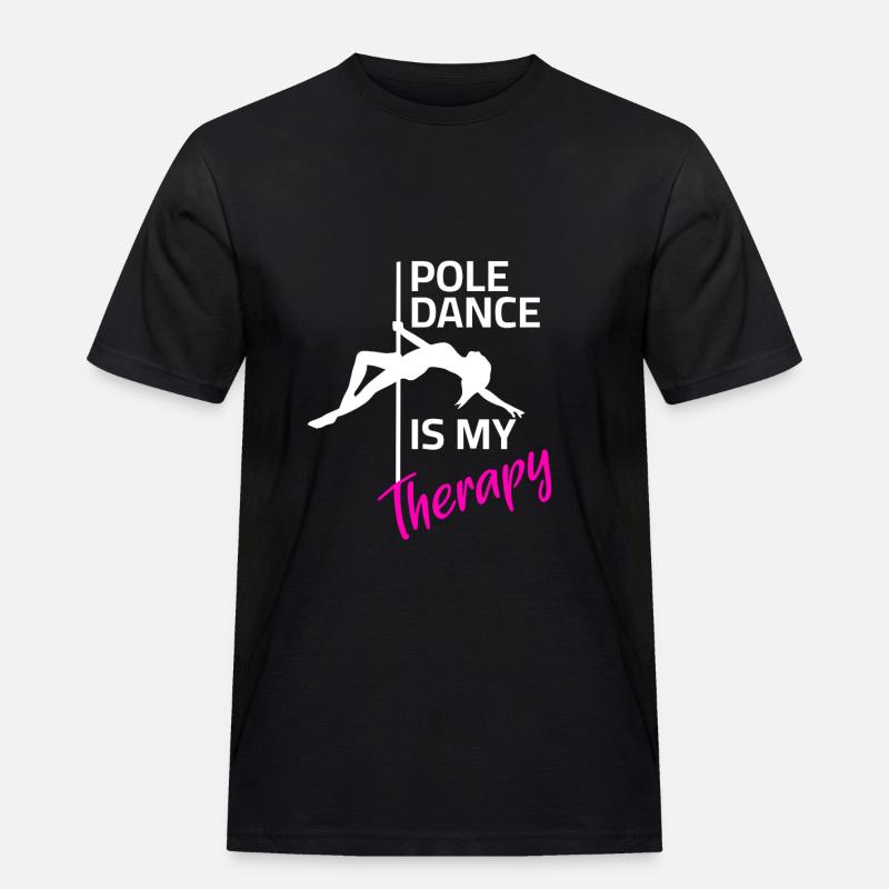 Pole Dance Therapy - Men's Workwear T-Shirt - black