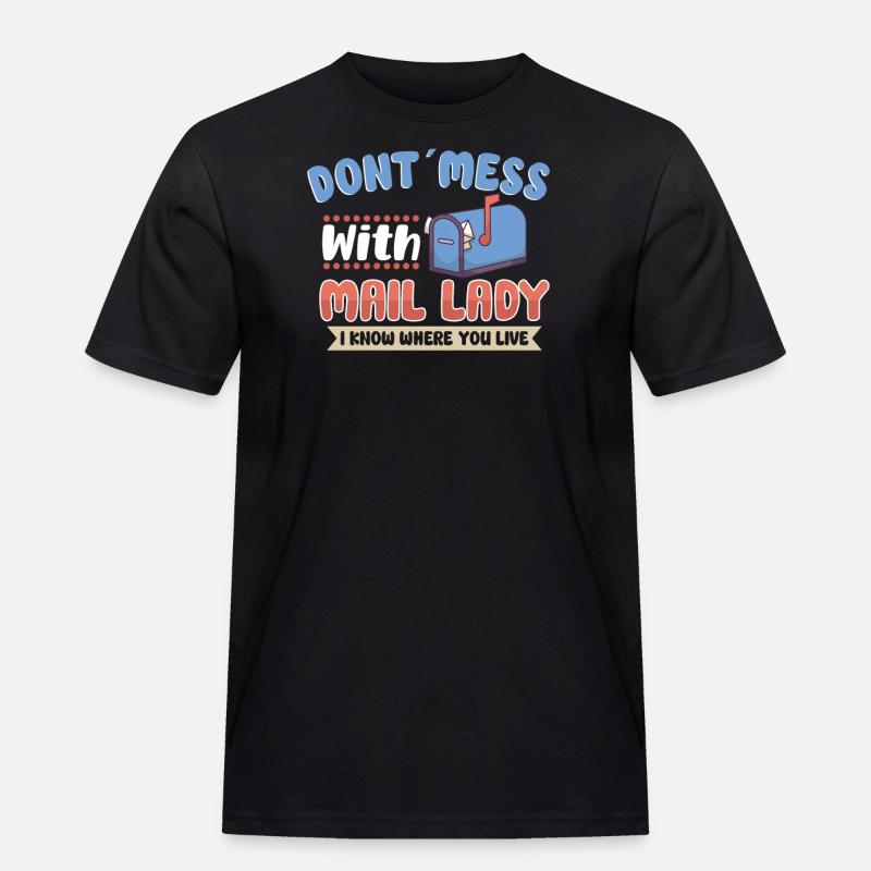 Postman Postlady Postman Post - Men's Workwear T-Shirt - black