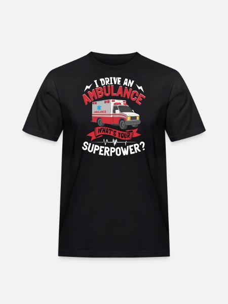 Paramedic First Responder Ambulance Driver - Men's Workwear T-Shirt - black