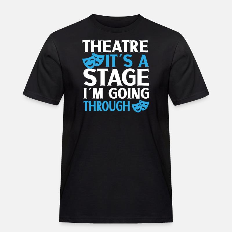 Theaterlehrer Schauspiellehrer - Männer Workwear T-Shirt - Schwarz