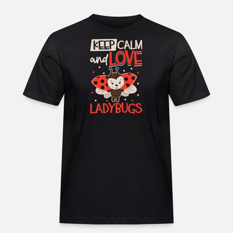 Ladybug Ladybug Entomology Insects - Men's Workwear T-Shirt - black
