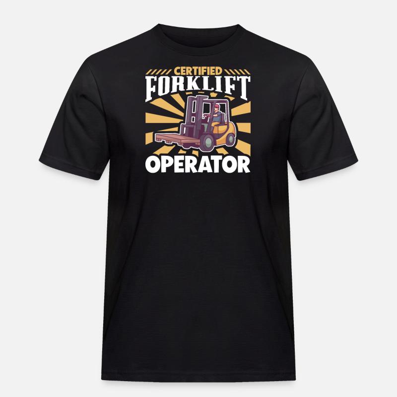 Gabelstaplerfahrer Lager Gabelstapler - Männer Workwear T-Shirt - Schwarz